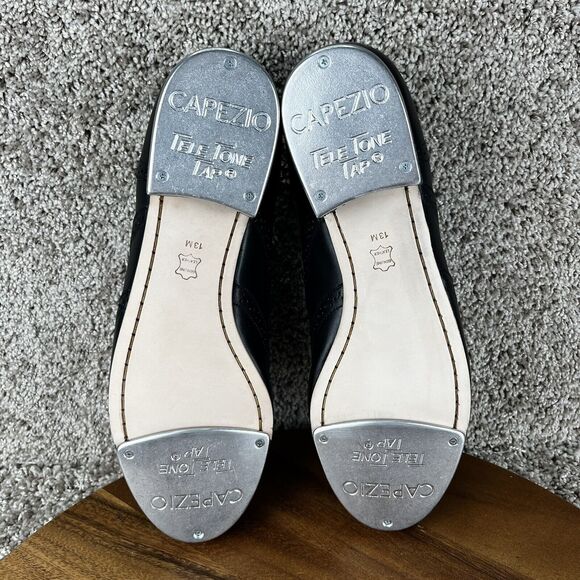 Capezio Roxy Tap Women Size 13 M Professional Dance Shoes Black Leather 960 - Picture 9 of 13